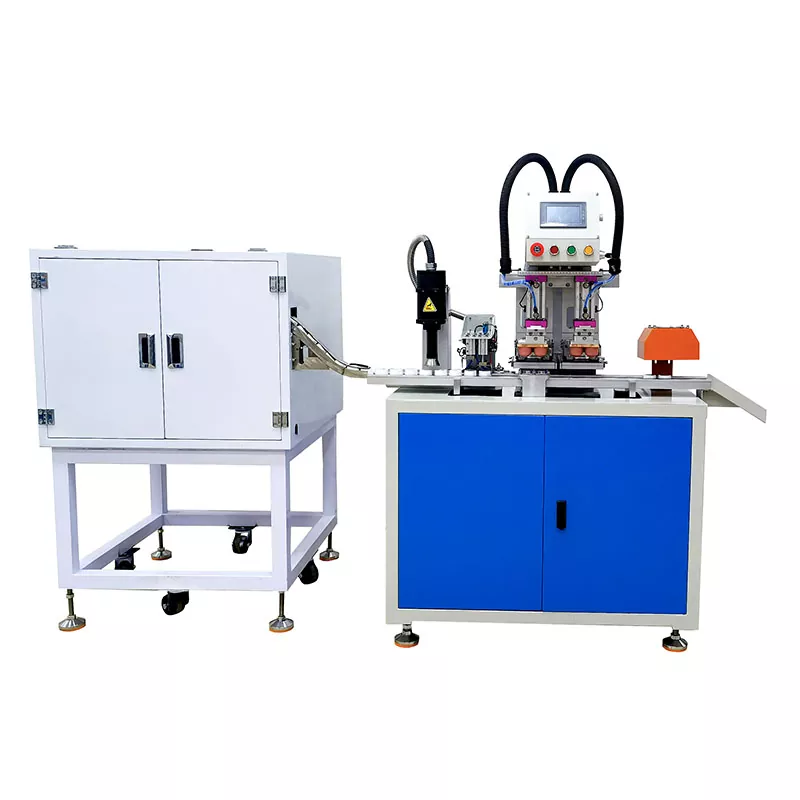 Impresora tampográfica de tapas de botellas de 2 colores con tratamiento de plasma