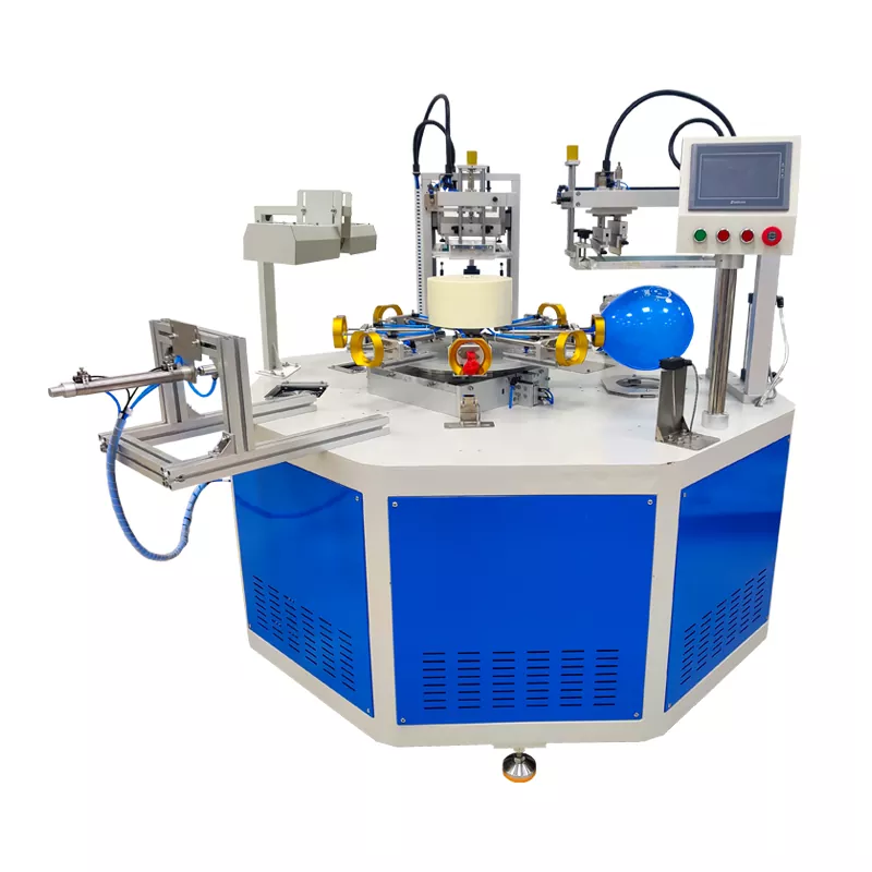 Máquina de serigrafía automática de globos de 2 colores