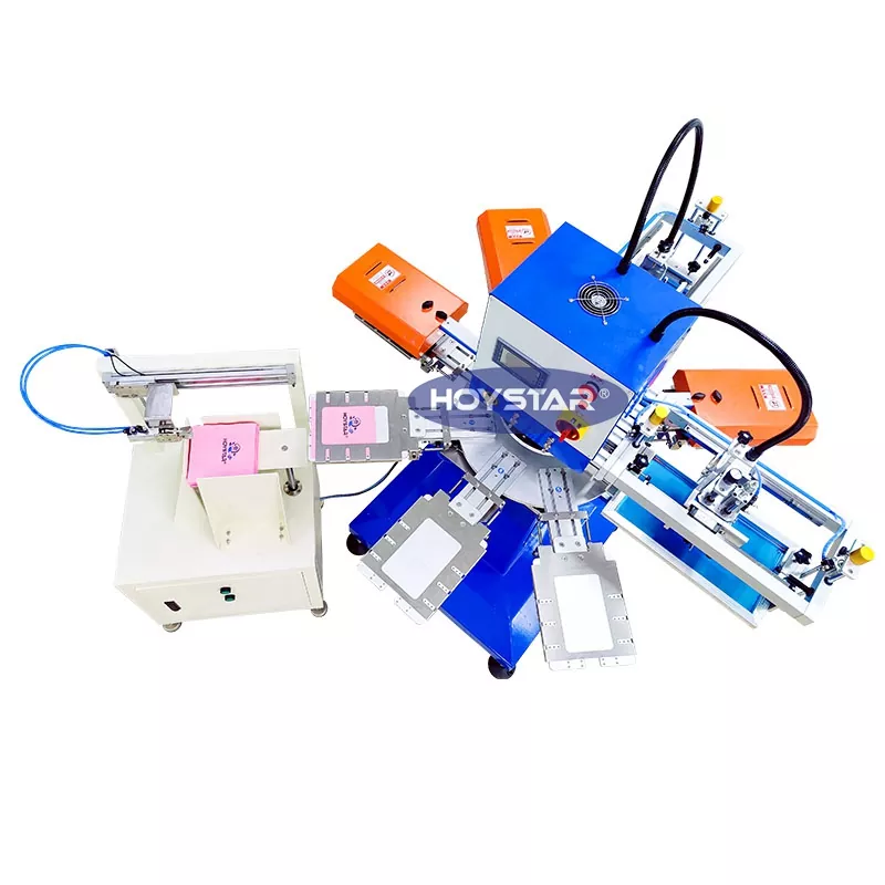Máquina de serigrafía automática de servilletas de 2 colores